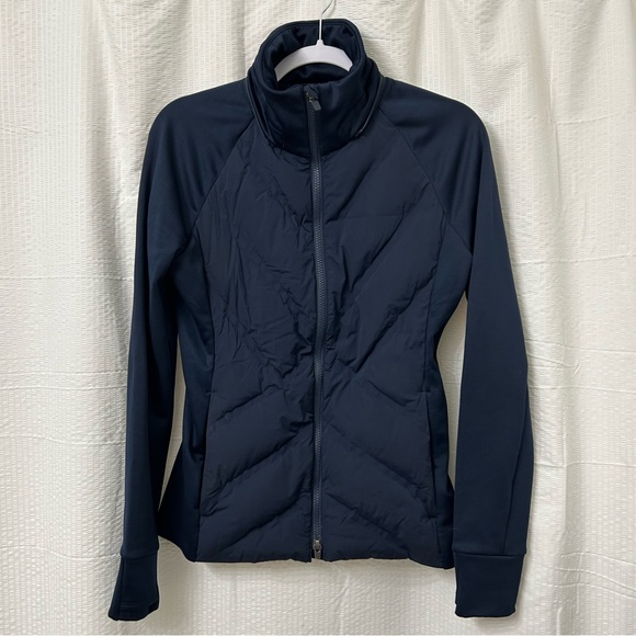 Athleta Jackets & Blazers - Athleta Inlet Jacket navy blue XS like new- puffer style